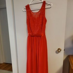 Women’s Red Formal Dress Long Size Small NWOT Prom Wedding